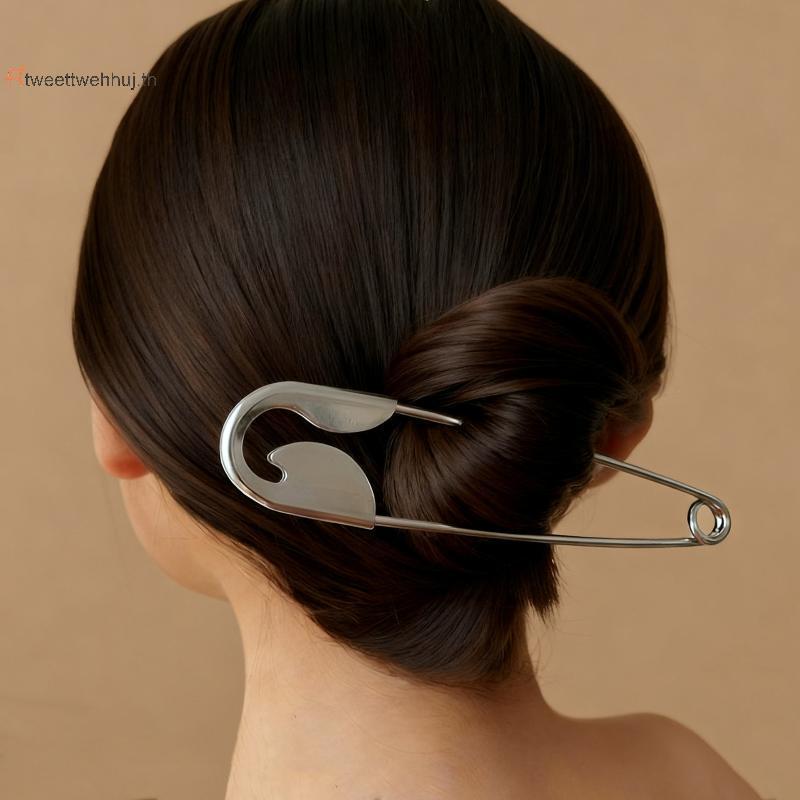 Tw Simple ขนาดใหญ่เข็มกลัด Pin ผู้หญิงคลิปผมเข็มกลัด Bules กางเกงยีนส์คงที่เสื้อผ้าเอวคลิป Lady เอว Tighting Pins เครื่องประดับ huj