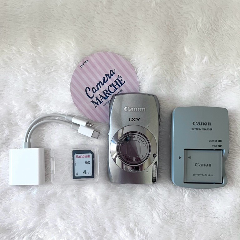 (พร้อมส่ง/ส่งด่วน) Camera Marchè - Canon ixy31s/32s 🩶สีเทาเงิน