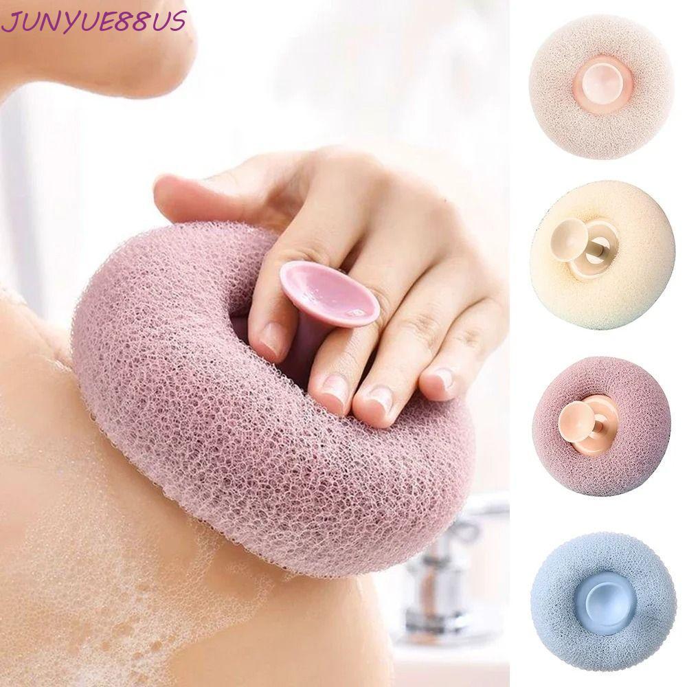 JUNYUE88US Body Scrubber, Rich Bubble พร้อมถ้วยดูด Shower Bath Ball, สบาย SPA Dead Skin Remover ฟองน