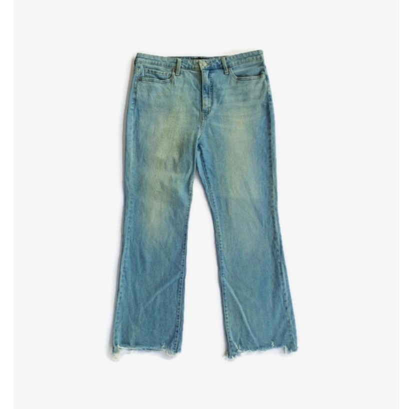 ก191 กางเกงยีนส์ Uniqlo สีฟ้า เอวสูง ตัวนี้สภาพใช้งานทั่วไป 90% นะคะ