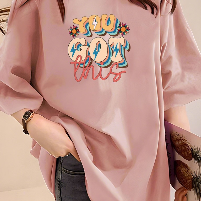 2G2998 T เสื้อผู้หญิง Plus ขนาดเสื้อผ้า Tshirt Crop Top เสื้อเสื้อผ้ารอบคอผู้หญิง Fa