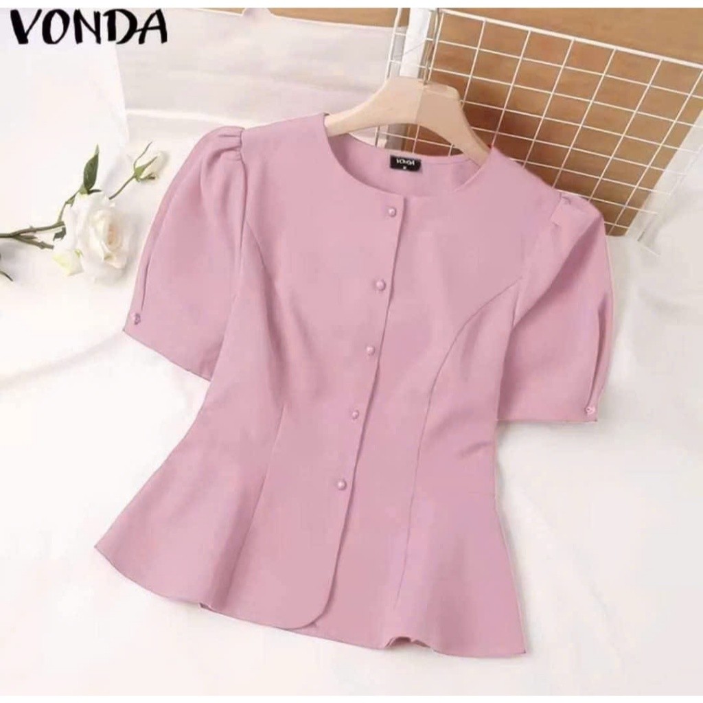 CUTE SIMPLE ROUND-NECKLACE STYLE SHIRT B55