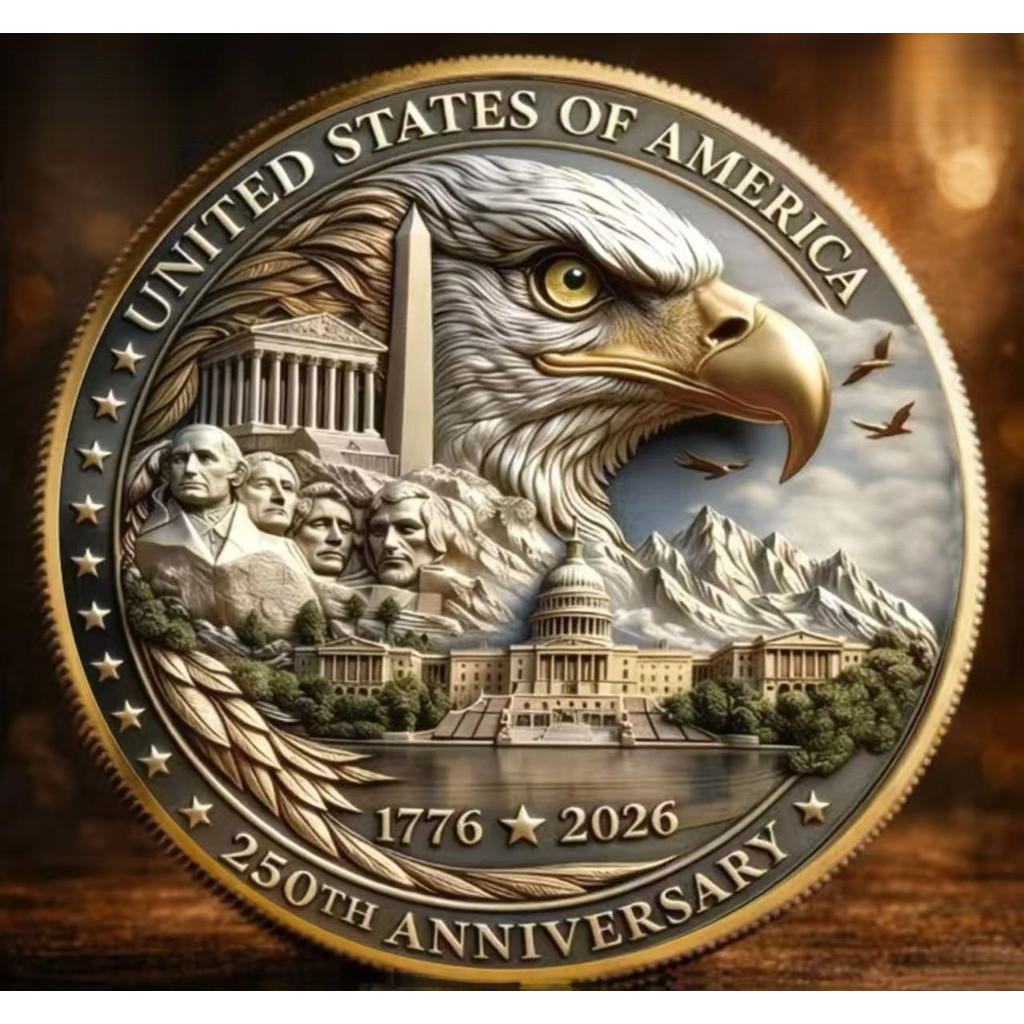 เกมและแอนิเมชั่น 250th Anniversary US Condessional Lucky Coin - เกมกระดานสะสม