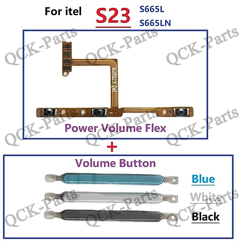 สําหรับ Infinix itel S23 S665L S665LN ปริมาณด้านข้างปุ่ม Flex Cable Keys Replacement Part