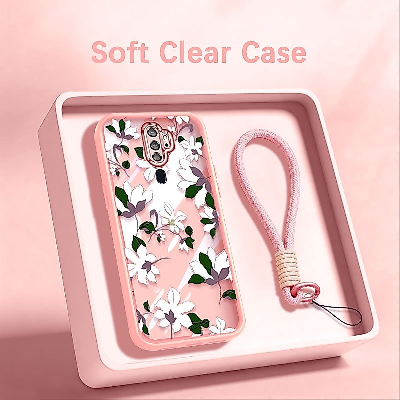 VRQRสําหรับOppo A9 2020 A5 2020 A11X A52 A92 A8 A31 2020 เต็มหน้าจอพืชเถากันกระแทกเคสโทรศัพท์เชือกหน