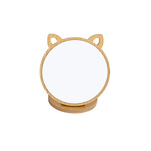 Wooden Cat Table Mirror Small