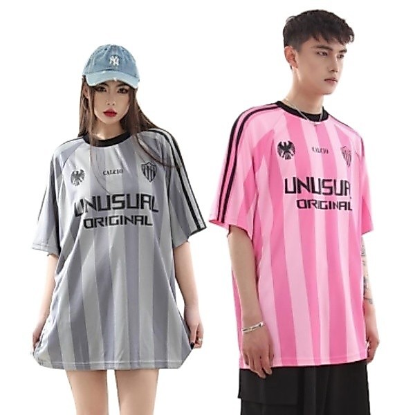 Chaistyle เสื้อยืดผู้ชายฤดูร้อนคอกลมแขนสั้นแฟชั่นย์คู่สวม
