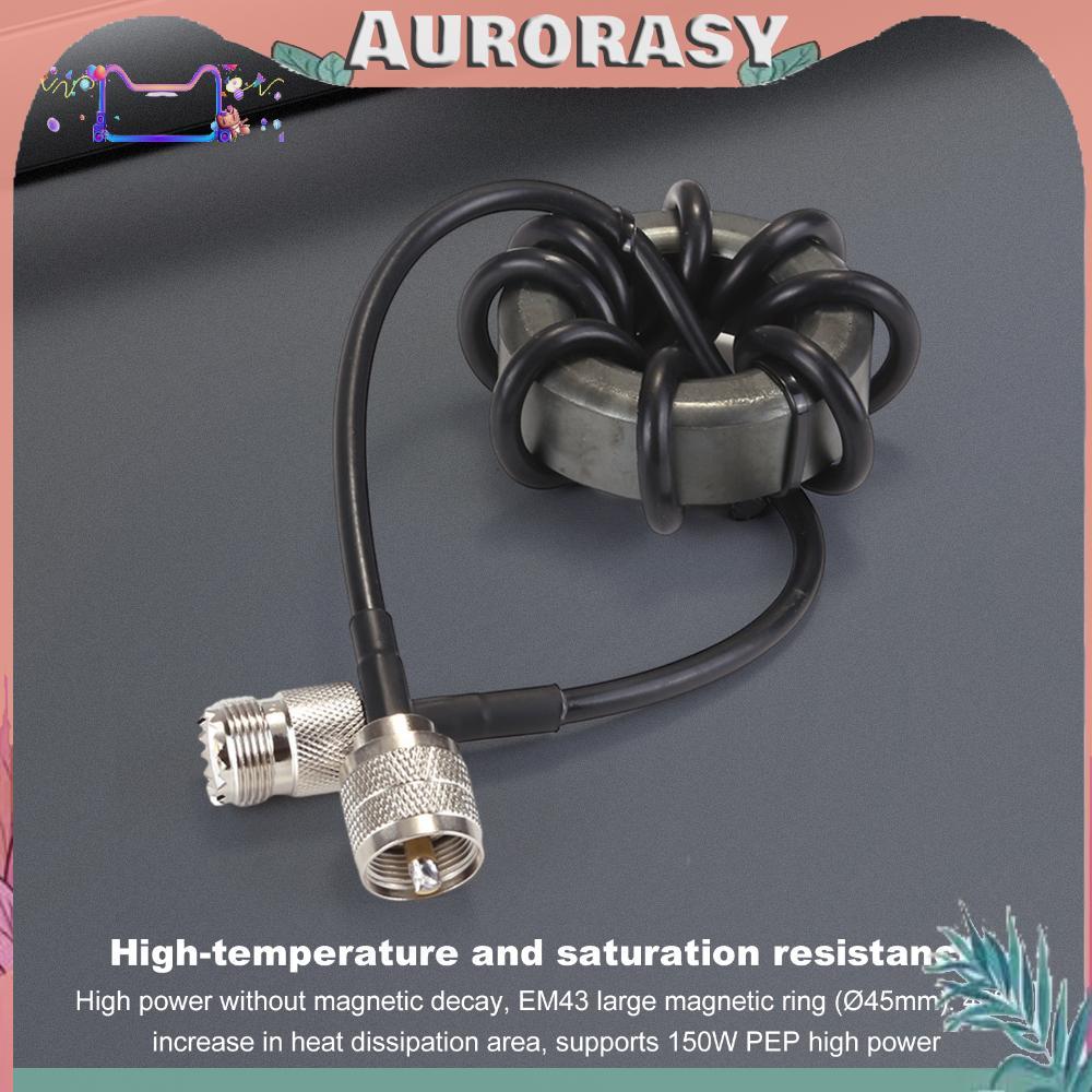 [AS] 1.8-30MHz HF โหมดทั่วไป Choke Balun Ferrite Cores สําหรับเสาอากาศสื่อสาร Shortwave Grounding