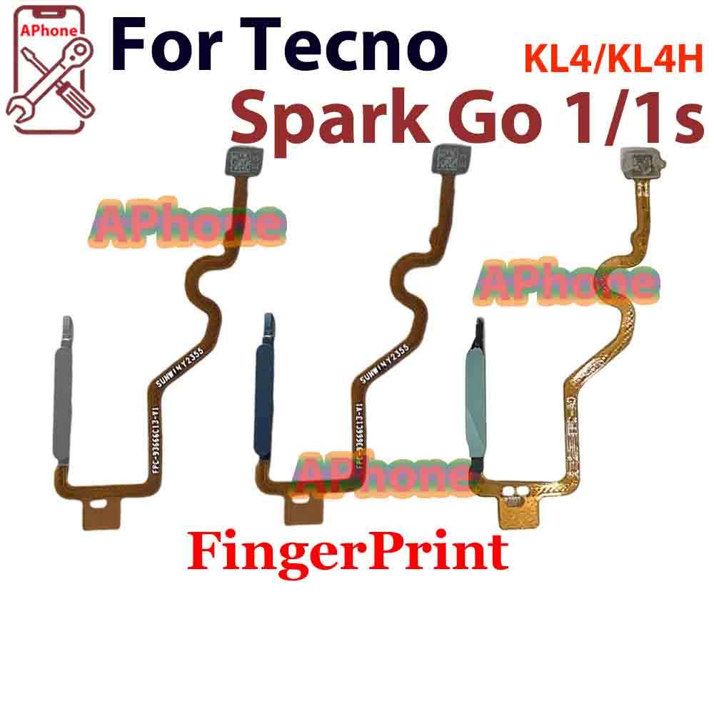 สําหรับ Tecno Spark Go 1 1s KL4 KL4H เซ็นเซอร์ลายนิ้วมือเปิดปิดปุ่ม Flex