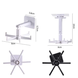 JoyTray พร้อมส่ง/ที่แขวนของในห้องครัว มี 6ตะขอ ที่แขวนตะหลิว ทัพพี กระบวย ตะขอติดเพดาน หมุนได้ 360 องศา ยืดได้
