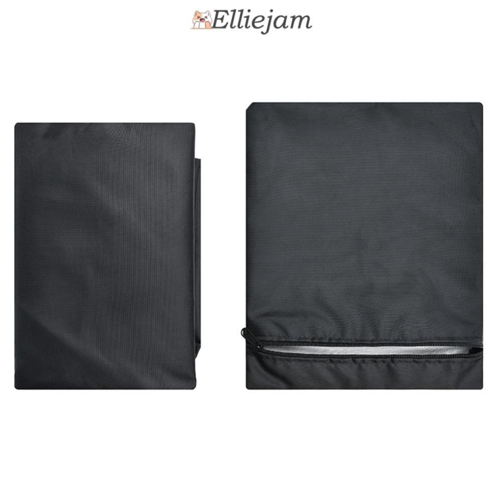ELLIEJAM Chaise Lounge ผ้าคลุมเก้าอี้,พับป้องกันฝุ่นกันน้ํา Chaise Lounge Cover, ผ้าสีดําทนทานกลางแจ