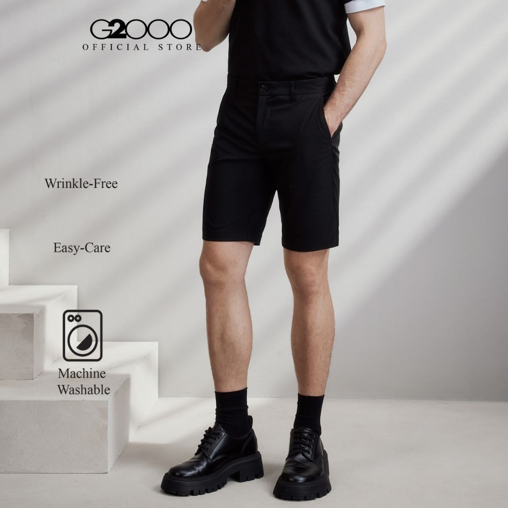 G2000 กางเกงขาสั้นสำหรับผู้ชาย ทรง Smart Fit รุ่น 5116200099 สีดำ