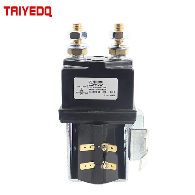 Performance CZW400A DC Contactor ปกติเปิด DC Contactor สําหรับเครื่องจักรก่อสร้างอุปกรณ์โทรคมนาคม 12