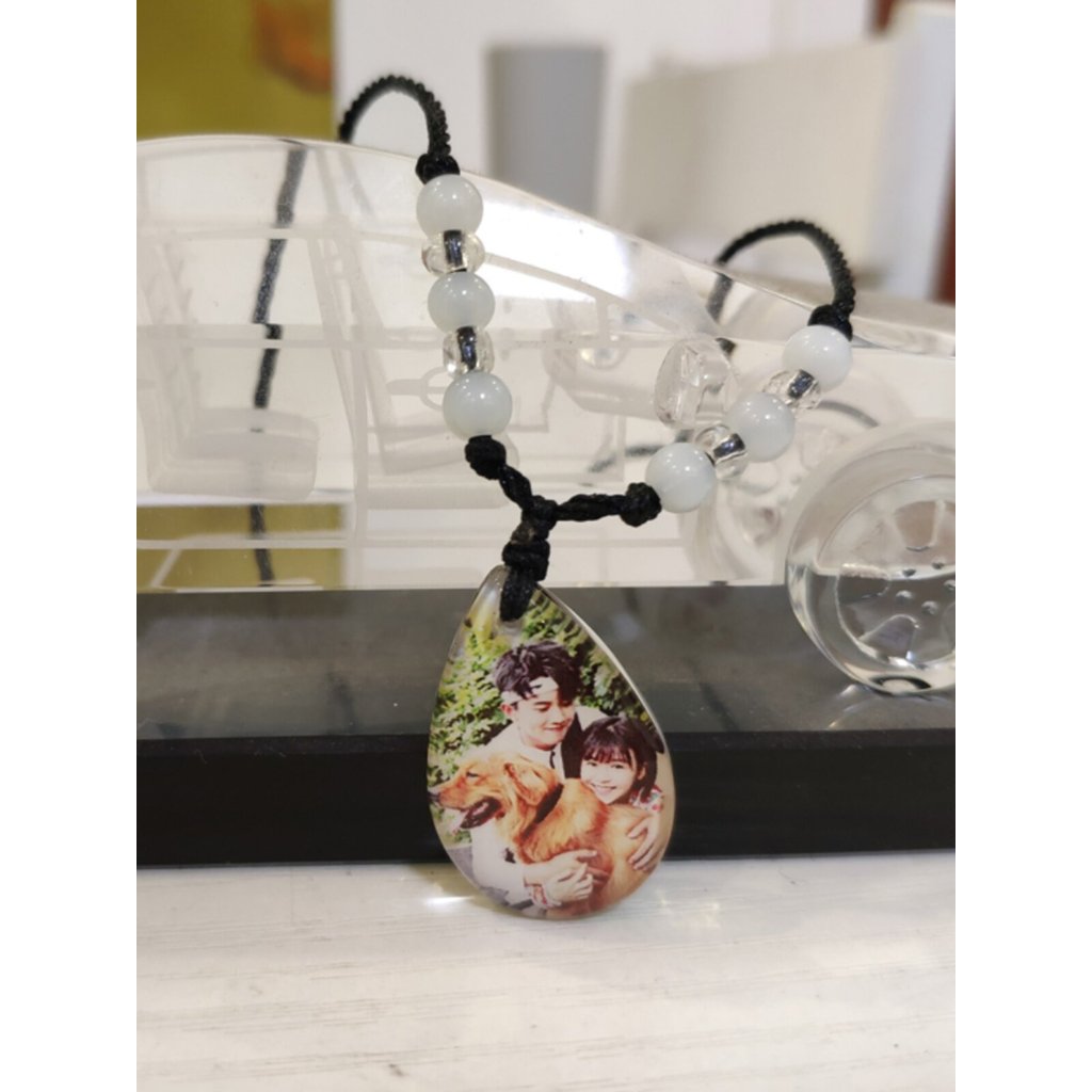 จี้คริสตัลสร้อยคอ DIY สําหรับผู้ชายและผู้หญิงสร้อยคอคริสตัล DIY รูปภาพสําหรับผู้ชายและหญิง jlsjtdf.m