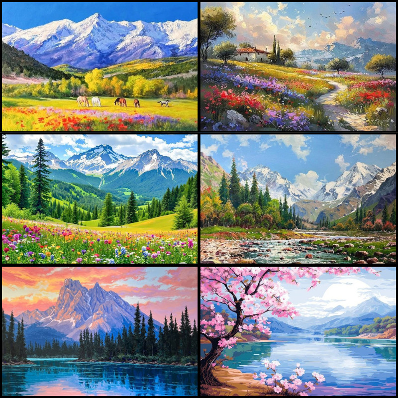 [Landscape] 1,000 ชิ้นปริศนา 500 ชิ้น 200 ชิ้นปริศนา 300 ปริศนาการ์ตูน 610