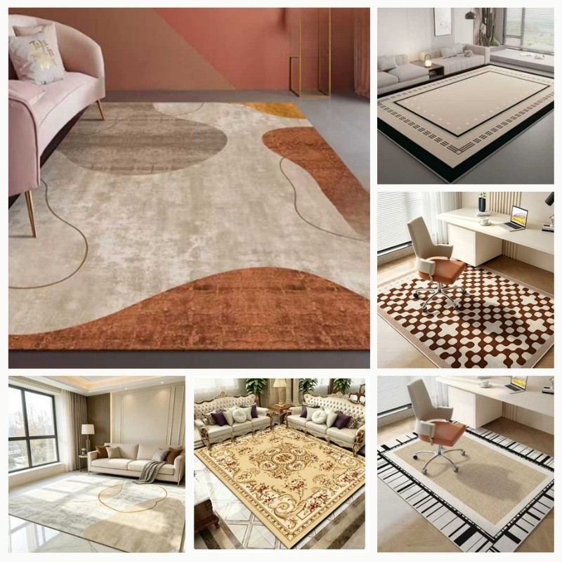 พรมนอร์ดิก 80×120cm 200*300cm พรมปูพื้นใหญ่สำหรับห้องนอน กันลื่นห้องนั่งเล่น ทนทาน ปลอดภัย แต่งบ้าน Floor Mats