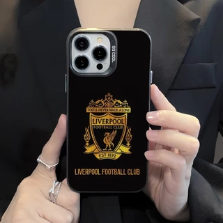 ลิเวอร์พูล FC เคสสําหรับiphone 17 Pro Max 15 14 XR 13 11 8 7 แฟชั่นชุบโลหะCool Creativeแบรนด์อินเทรนด์เคสซิลิโคนอ่อนนุ่ม