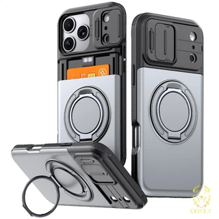 EIRVEXEL เคสใส่บัตรในตัวเข้ากันได้กับ IPhone 17 16 15 14 13 12 11 Pro Max พร้อมอเนกประสงค์สําหรับงานหนัก เรียบง่าย และทนต่อการตก