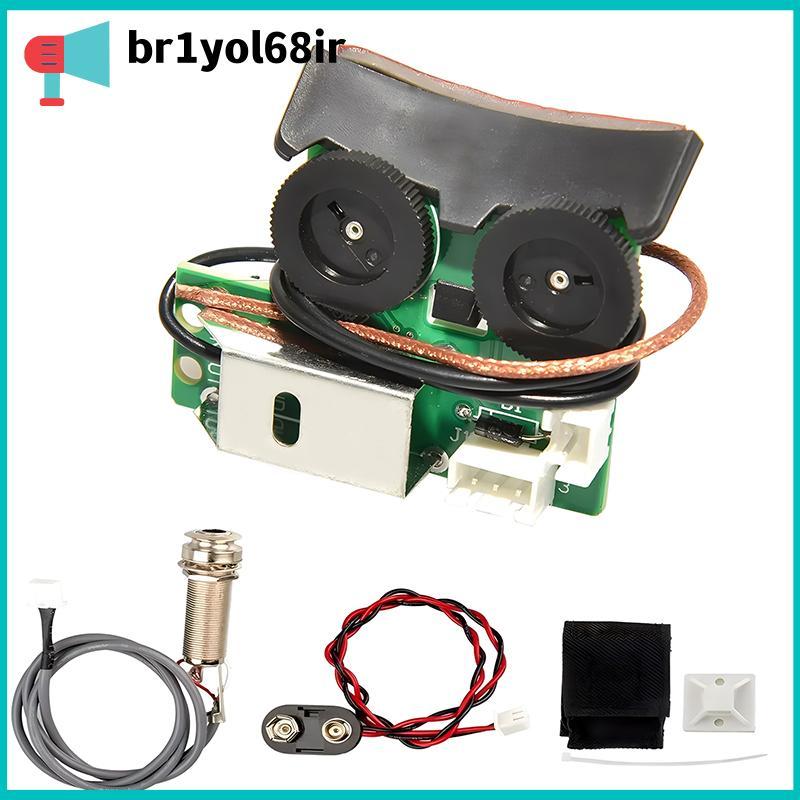 ระบบปิ๊กอัพกีตาร์โปร่ง VT1 br1yol68ir ตัวปรับสัญญาณ EQ ควอไลเซอร์เพียโซพร้อมบอร์ดซ้อมไมค์