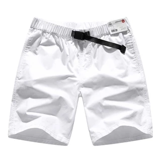 🚀ขายดี🚀URBAN PIPE สายรัดปรับได้ กางเกงขาสั้นผู้ชาย 28-34 ยาวเลยเข่า เอวยางยืด Plain Cotton Shorts 3257