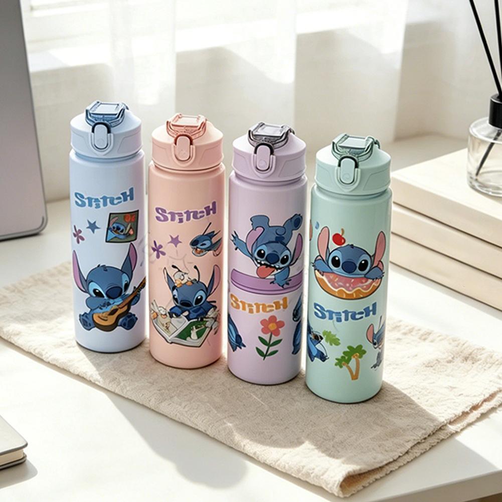 น่ารัก 700ml ขวดน้ําพลาสติกลายการ์ตูนแบบพกพา Sport Drink Tumbler พร้อมหลอดดูดและ BPA ฟรี