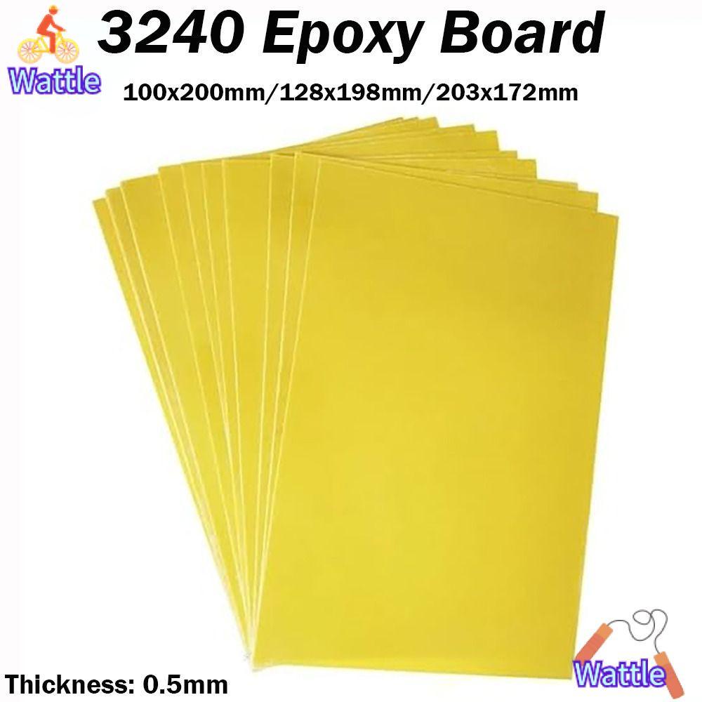 WATTLE Epoxy Board, แผงป้องกันทนอุณหภูมิสูง 3240, แบตเตอรี่แผ่นฉนวนกันความร้อนไฟเบอร์กลาสสีเหลือง