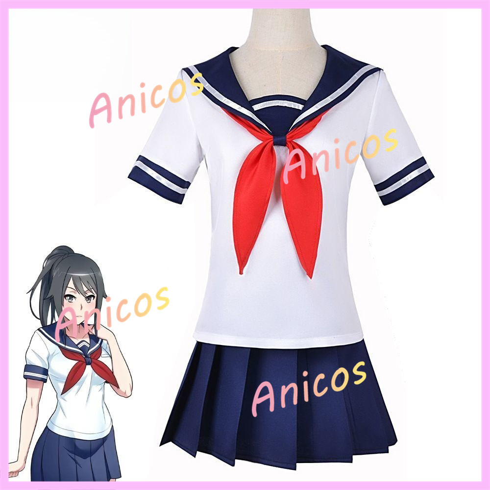 Yandere Simulator Ayano Aishi คอสเพลย์ JK ชุดเครื่องแต่งกายชุดสําหรับ Con คุณภาพสูง