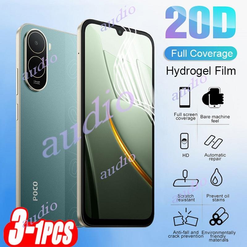 POCO C81 Pro 4G 3 ชิ้น 20D Full Coverage Hydrogel ฟิล์มสําหรับ Xiaomi Poco C81 Pro C81Pro PocoC81 Pr