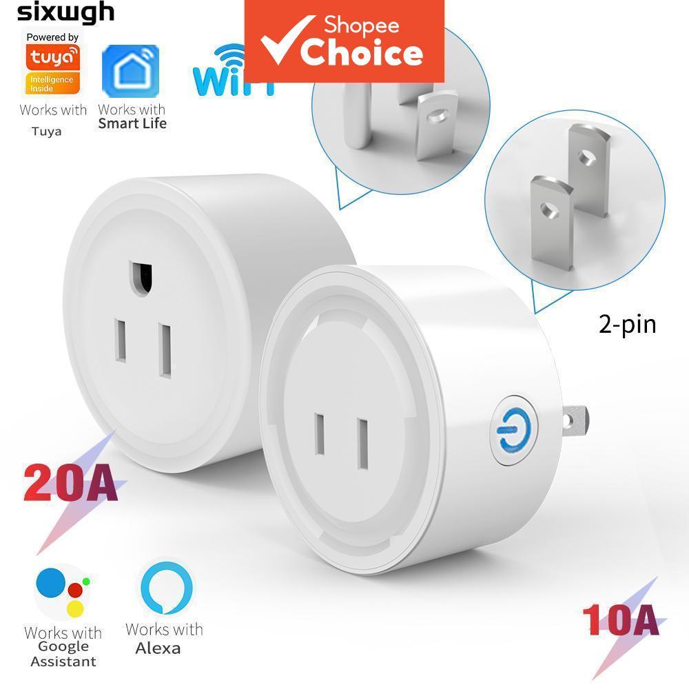 ซ็อกเก็ต WiFi อัจฉริยะ 2 พินปลั๊ก US แบนรองรับ Tuya Smart Life App