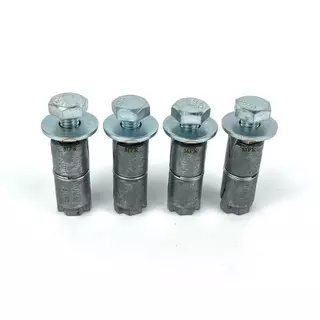 ชุดพุกตะกั่ว ขนาด 1/4" , 5/16" , 3/8" (แพ็ค5ชุด // แพ็ค10ชุด) ครบชุด พุกตะกั่ว + น็อต + แหวน สำหรับยึดชิ้นงาน