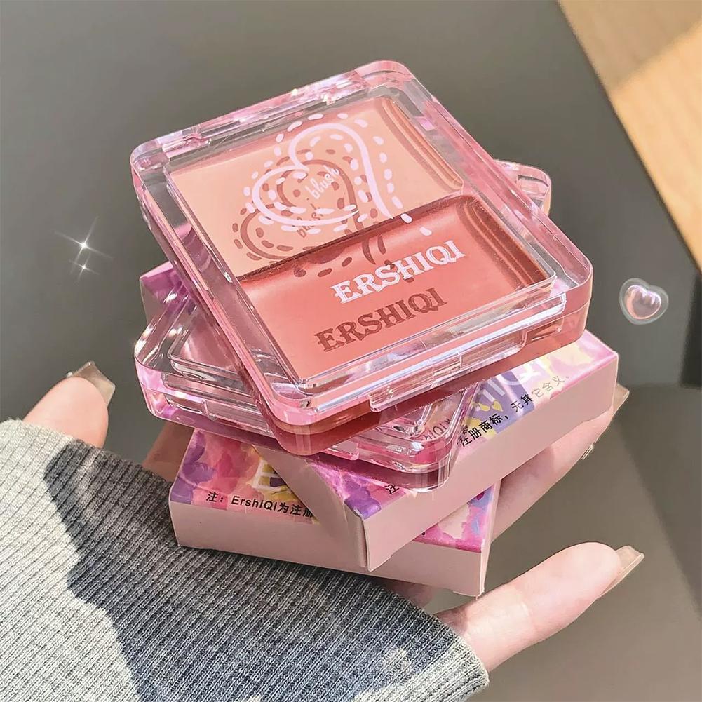 Natural Brightening 3d Blush Palette, Long-lasting Color Blush Dual-use, Energetic E4j1
