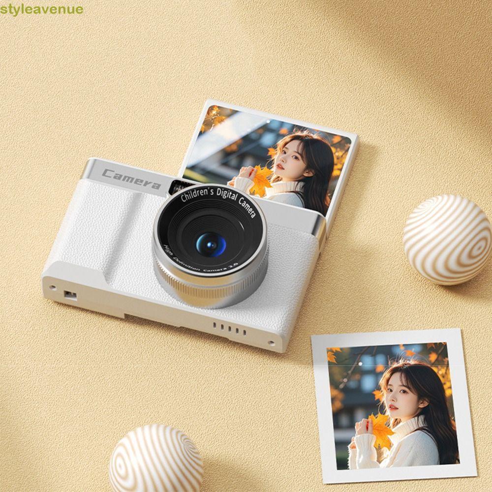 STYLEAVENE กล้องดิจิตอล 1080P HD, หน้าจอ 2.4 8 เท่าซูมการถ่ายภาพกล้องวิดีโอ, ไฟแฟลชแบบพกพา Anti-Shak