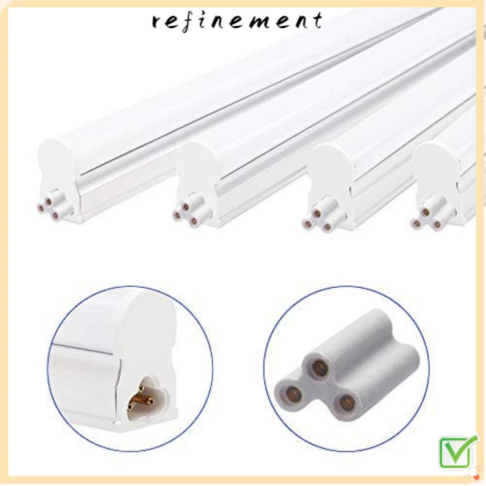 REFINEMENT 100/50/30/20/10 ชิ้น 3 หลุม Hard Joint Connector, Splice Double End T5 T8 Bracket Light C