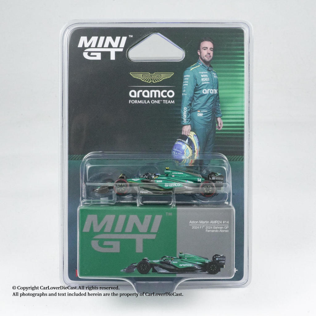 MINI GT1: 64 # 999 Aston Martin AMR24 14 โมเดลรถอัลลอย