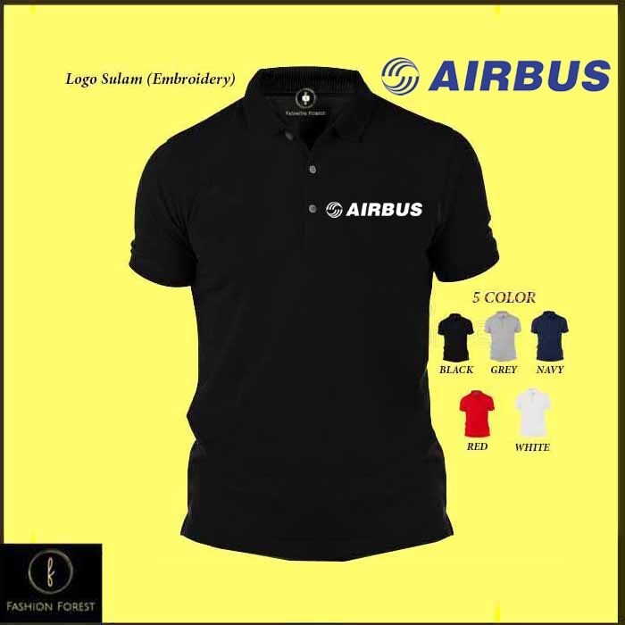 เสื้อโปโลปักโลโก้ Airbus สไตล์คลาสสิก ผ้าคุณภาพสูง เหมาะสำหรับพนักงานสายการบินและโอกาสทางการ สำหรับผู้ชายและผู้หญิง