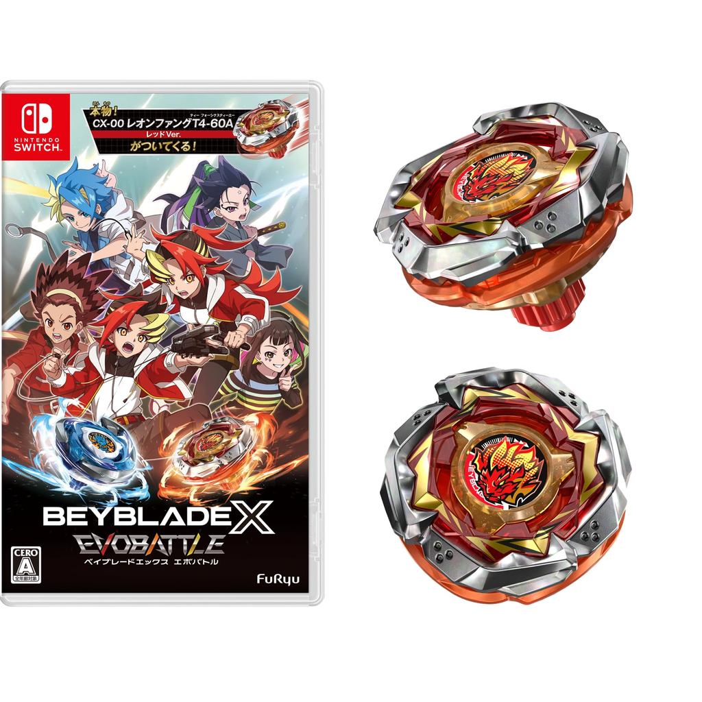 เบย์เบลด X อีโว แบทเทิล - สวิตช์ [ของแถมจากผู้ผลิต] "CX-00 Leon Fang T4-60A Red Ver." แถมมาด้วย 【Dir