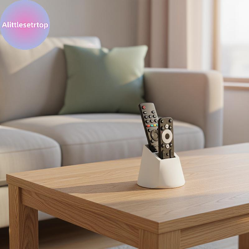 Alittlesetrtop TV Remote Holder พร้อม Dualpartments สําหรับ Streamlined และ Neat Desktop Storage VN