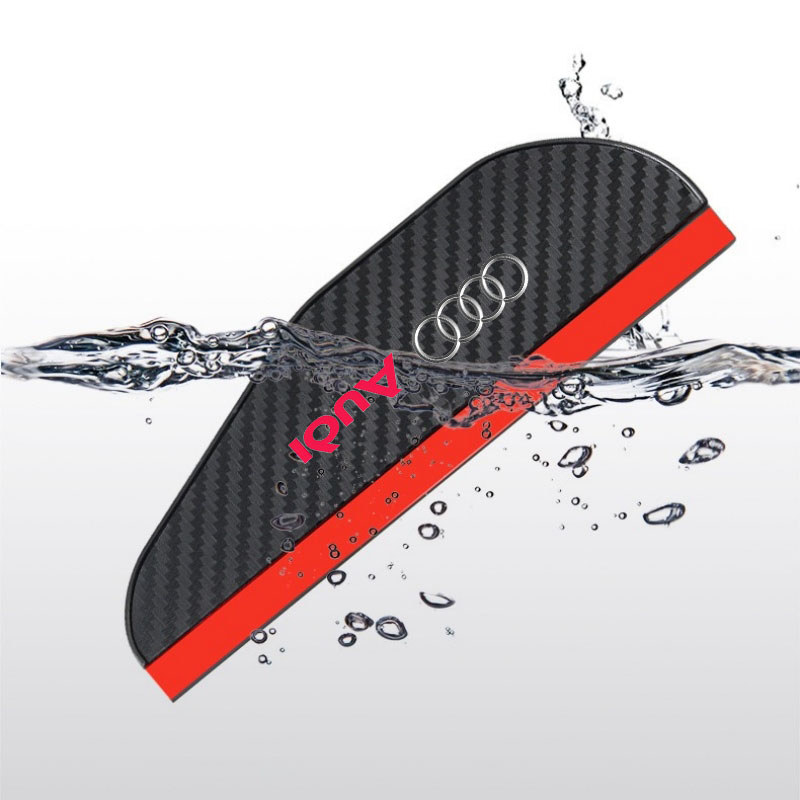 2 ชิ้นรถกระจกมองหลังฝนคิ้วสติกเกอร์สําหรับ Audi A1 A2 A3 A4 A5 A6 A7 A8 Q1 Q2 Q3 Q4 Q5 Q6 Q7 Q8 RS4 