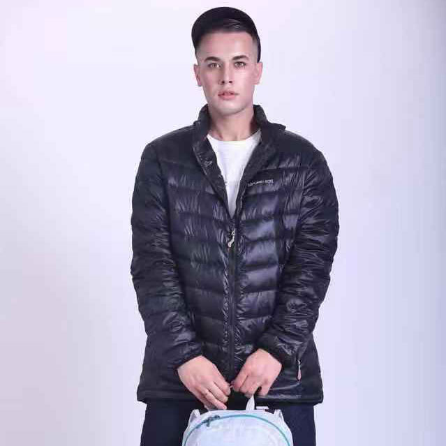 PURELAND PURELAND Clear Sky ผู้ชายผู้หญิงฤดูใบไม้ร่วงฤดูหนาว Light Down Jacket สั้นยืนปก Light Down 