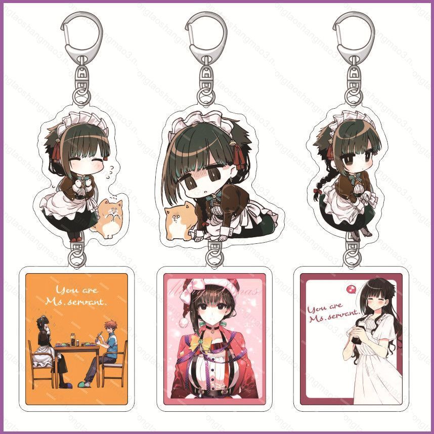 YT3 Kimi wa Meido-sama การ์ตูนอะนิเมะอะคริลิคพวงกุญแจจี้นักเรียนกระเป๋าเป้สะพายหลังแขวนกระเป๋าอุปกรณ
