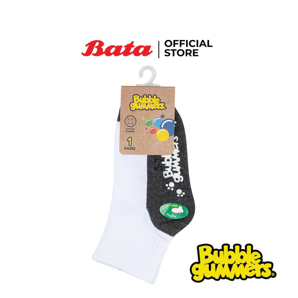 Bata บาจา Bubble Gummers ถุงเท้าเด็กนักเรียน ข้อสั้น สีขาว รหัส 9531507
