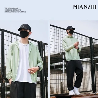 MIANZHI เสื้อฮู้ดกันแดด UPF50+ แขนยาว บางเบา ระบายอากาศดี เหมาะใส่กลางแจ้ง S-4XL