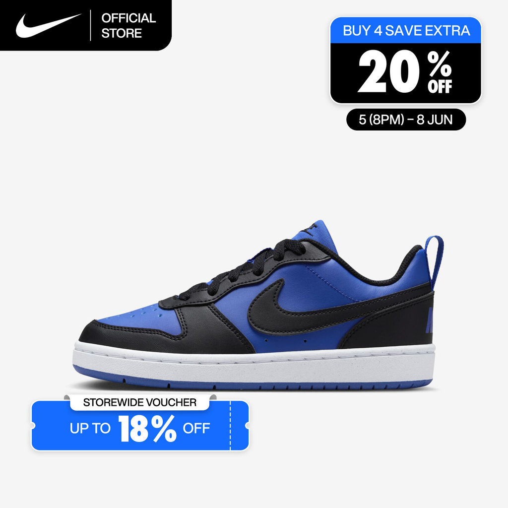 Nike Older Kids' Court Borough Low Recraft Shoes - Game Royal [HM6293-480]