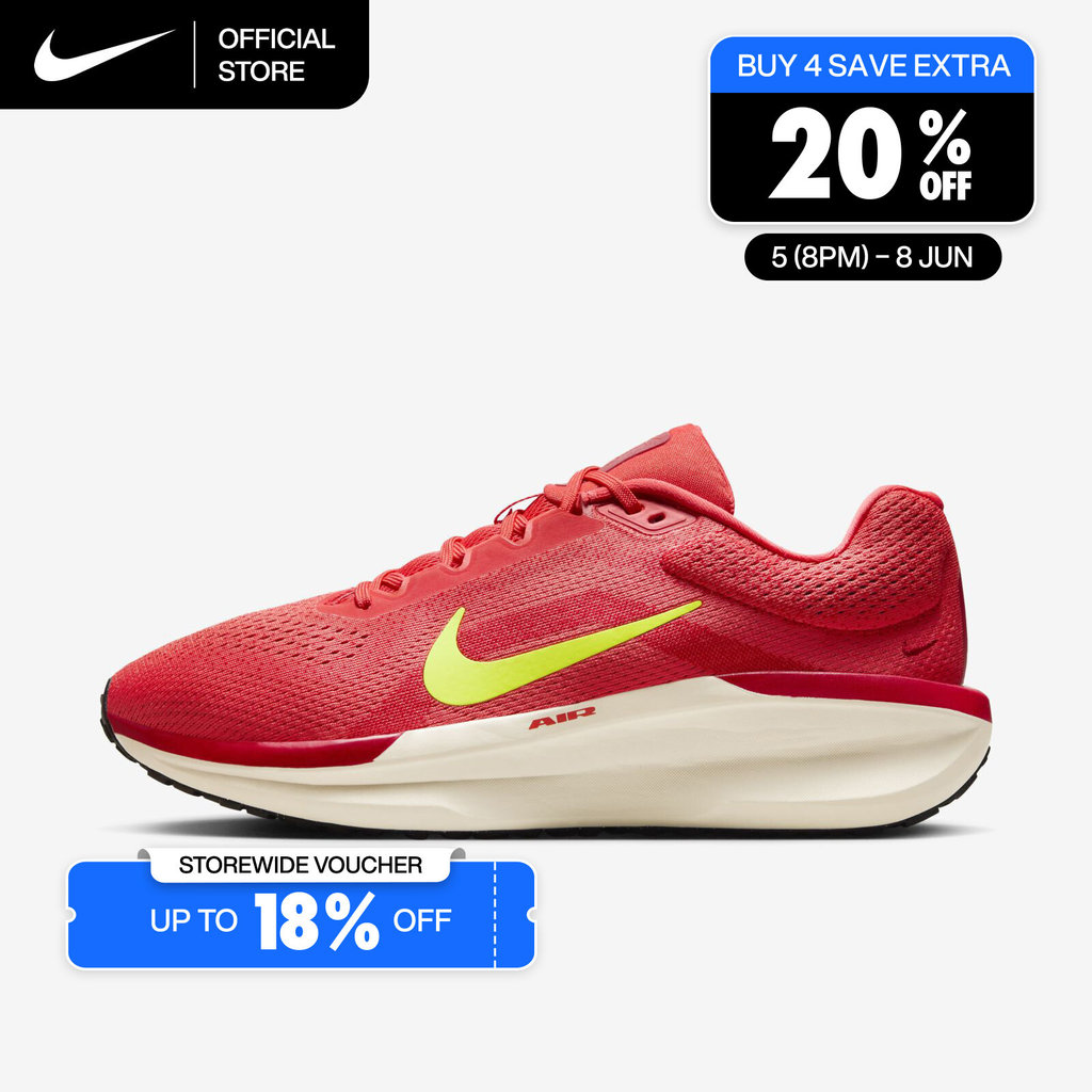 Nike Men's Winflo 11 Road Running Shoes - Light Crimson [FJ9509-600]