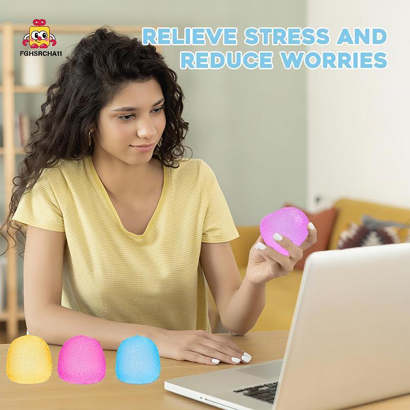 FG Squeeze Ball Fidget ของเล่นเด็กผู้ใหญ่ความเครียดบรรเทา Soft Squishy Sensory ของเล่นสําหรับโฟกัสผ่อนคลาย Home Office HS