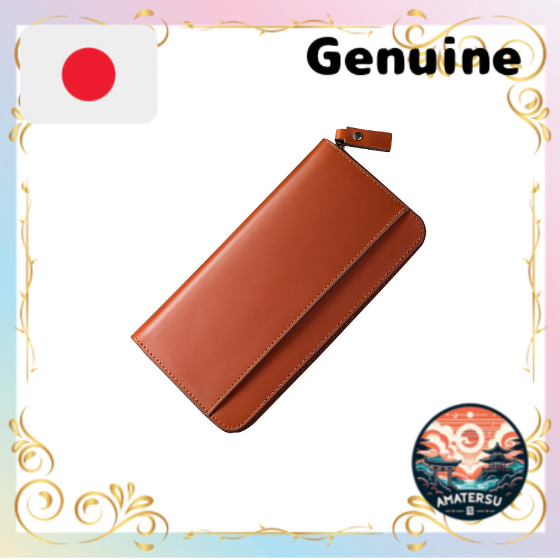 [Erisea] Wallet Men’s Long Wallet Genuine Leather Large Capacity Box-style Coin Pocket Holds 16+ Car