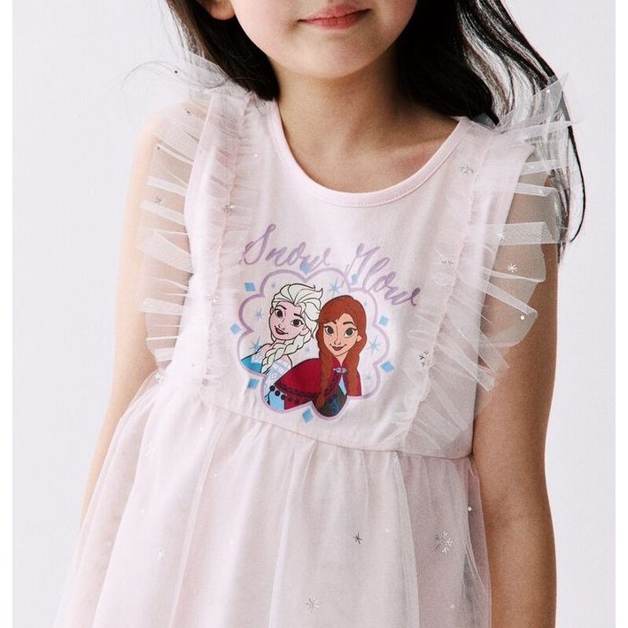 H&M(เอชแอนด์เอ็ม) เดรสกระโปรงผ้าตูลล์พิมพ์ลาย เด็กหญิง 1334768_1