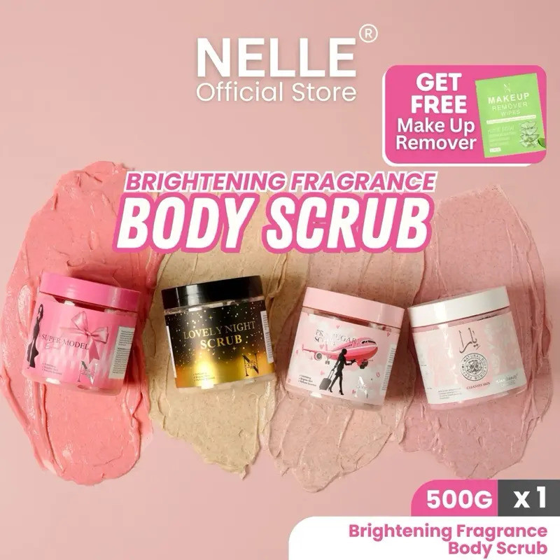 BRIGHTENING FRAGRANCE BODY SCRUB 500g / SCRUB WANI NELLE Body Scrub YARA Scrub Moisturizing Body Scr