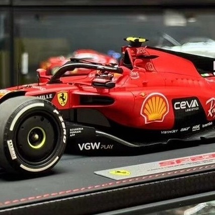 BBR 1: 18 Ferrari SF23 Singapore Grand Prix F1 Sines Championship 2023 Racing Model On Delivery