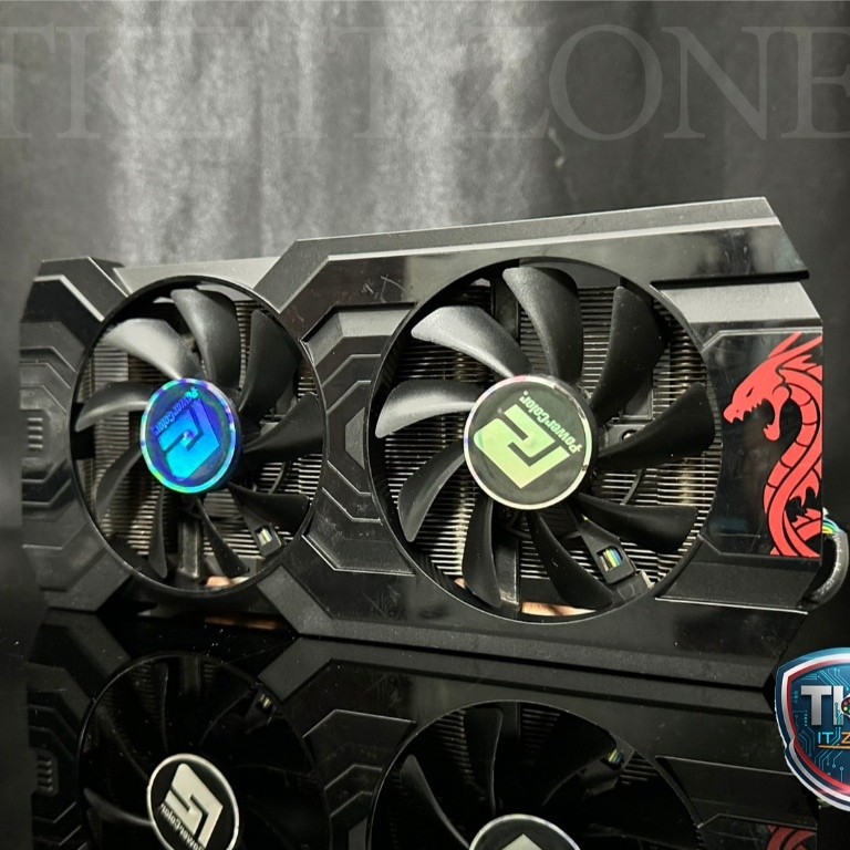 ชุดพัดลมการ์ดจอ (GPU COOLER) POWERCOLOR RED DRAGON RX570 r2.0 GAMING / MINING